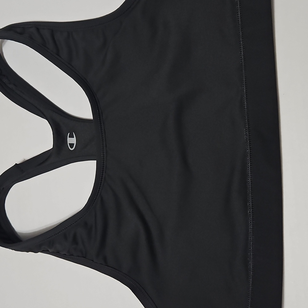 Champion Women's Black Padless Support Sports Bra Size L - Picture 6 of 9